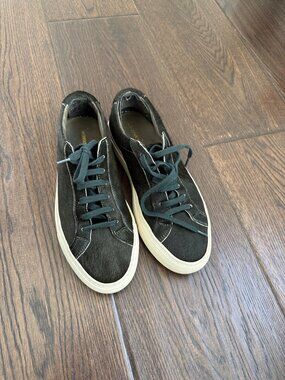 Common Projects | Women's Dark Green Mohair Low Top Achilles - Size 35